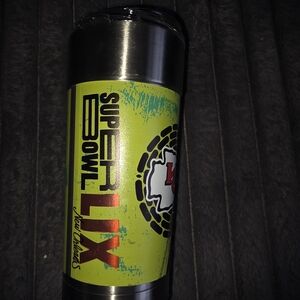 NFL Super Bowl XLIV Stainless Steel Tumbler - Green and Red